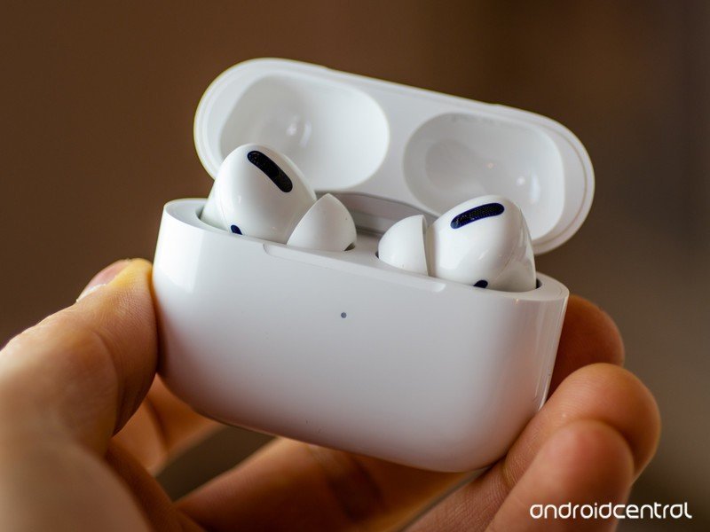 AirPods Pro in case with lid open