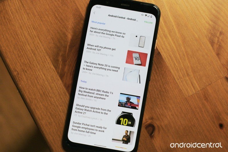 Feedly App Pixel 4 Lifestyle