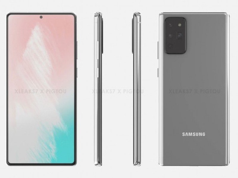 Alleged Galaxy Note 20 Cad Render