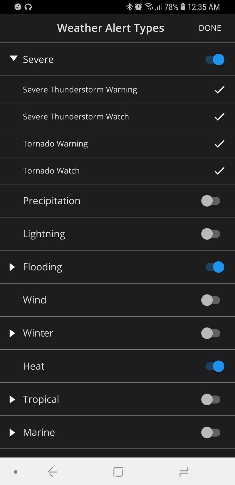 First Alert 25 alert settings