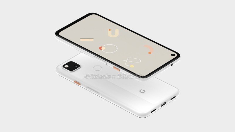 Google Pixel 4a leaked render