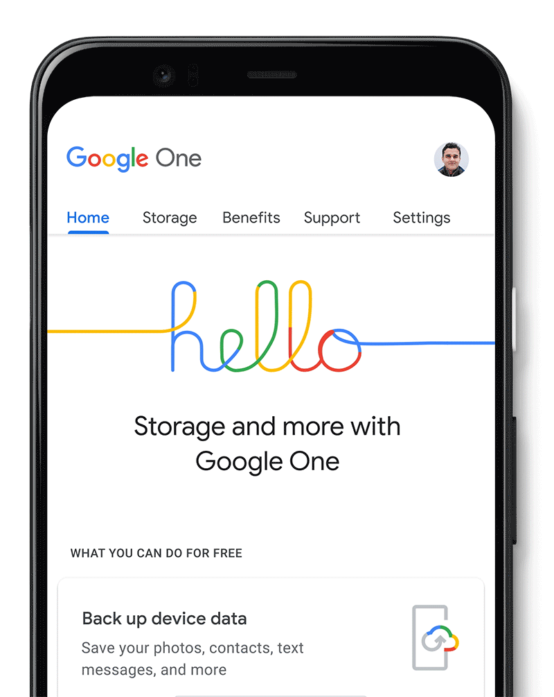 Google One   Back Up Ui Preview