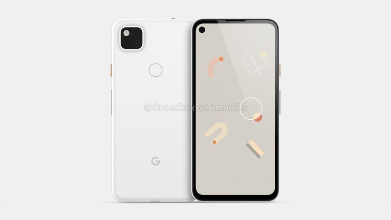 Google Pixel 4a leaked render