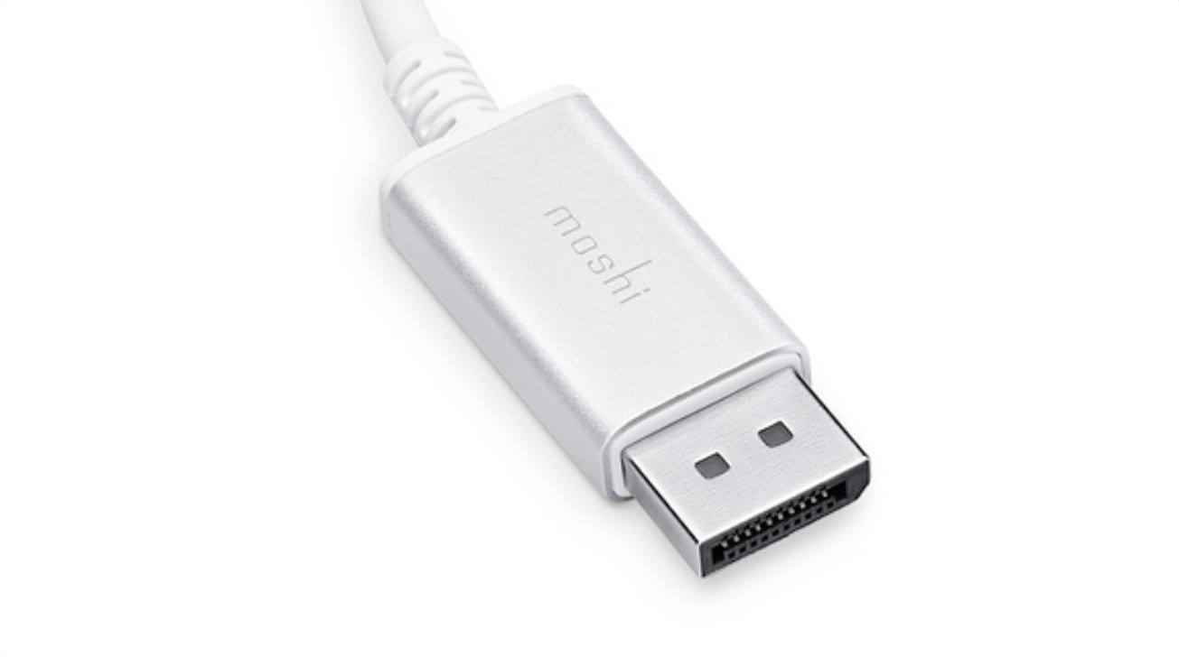 A DisplayPort cable end [via Apple Store]