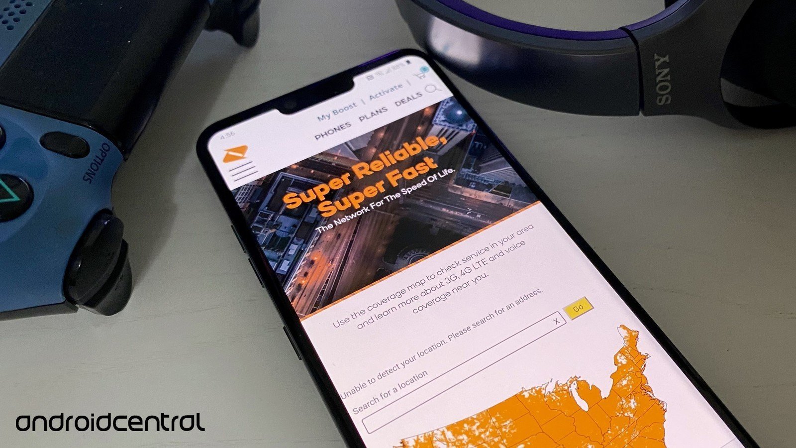 Boost Website on LG G8