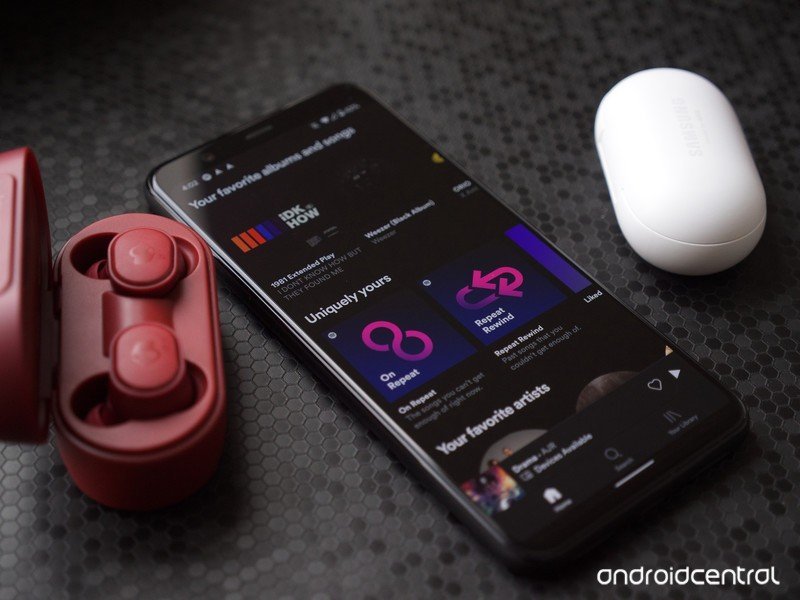 Spotify on the Pixel 4 XL