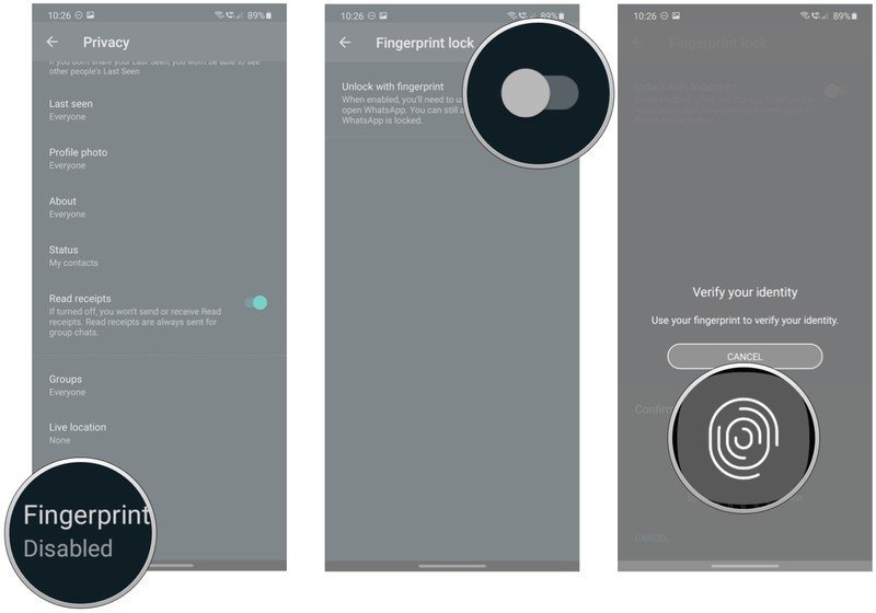 How to use fingerprint lock on WhatsApp 
