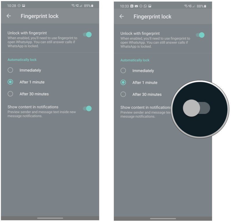 How to use fingerprint lock on WhatsApp