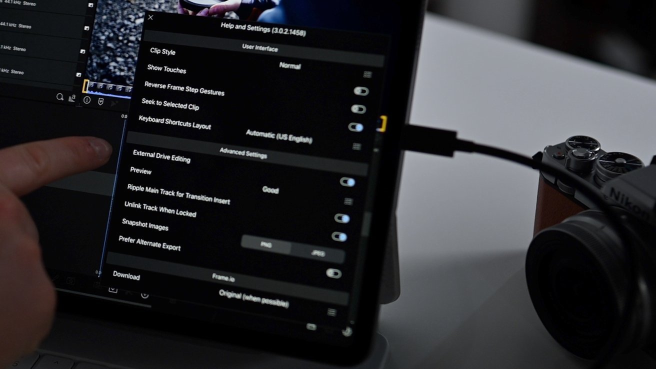 Editing from the SSD