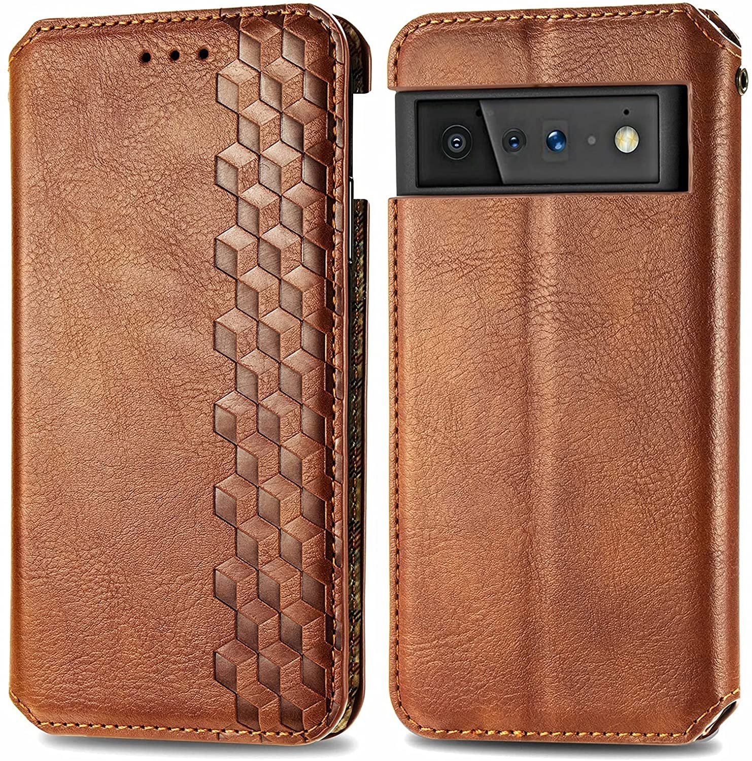 Haijun Leather Wallet Pixel 6 Pro Case