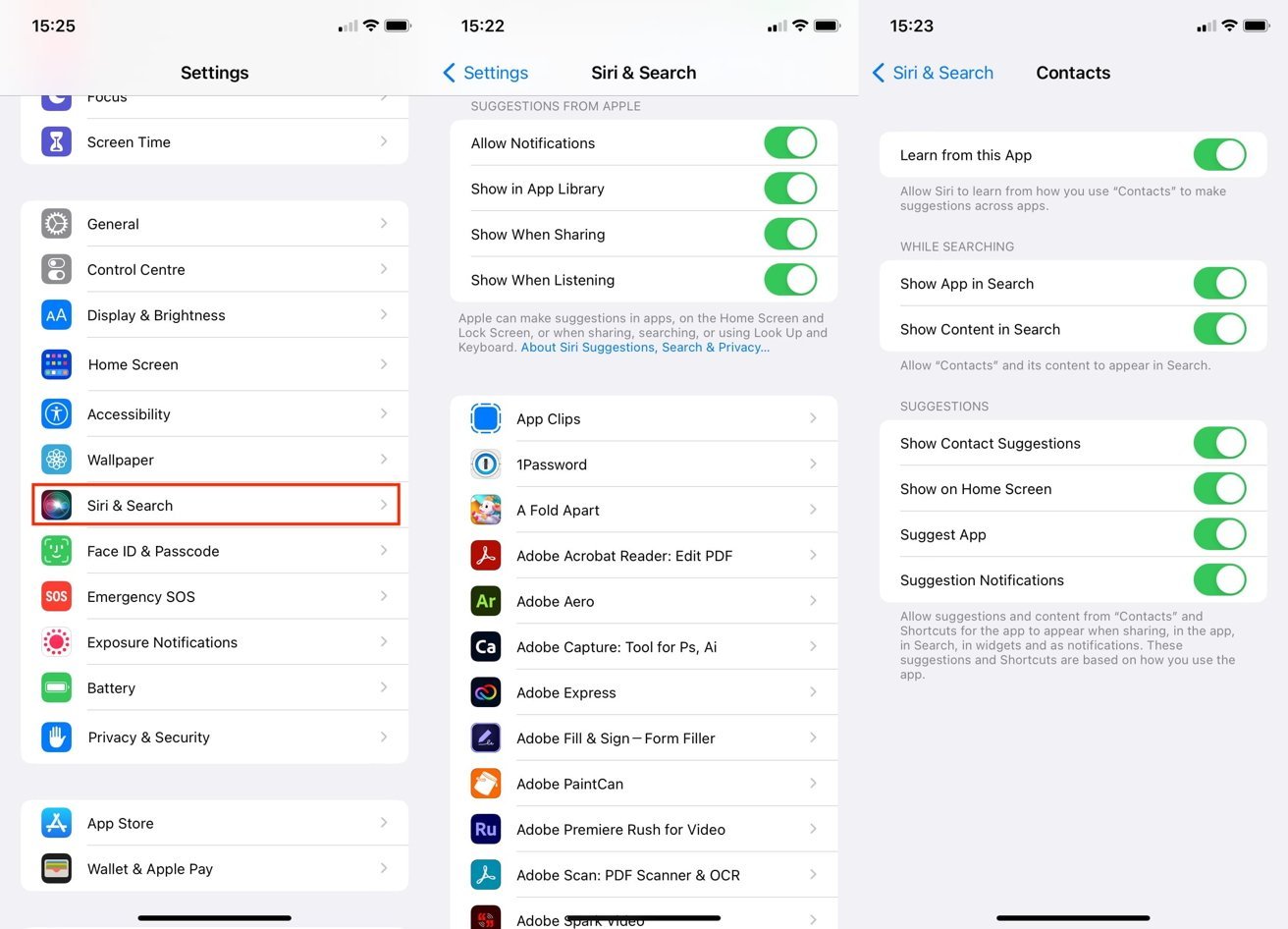 You can tell what apps Spotlight can use in its results from within Settings.
