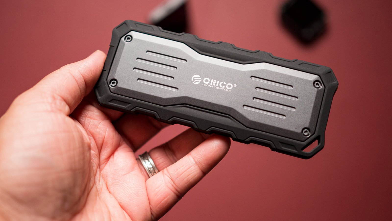 Orico Mecha O20 2TB SSD in hand