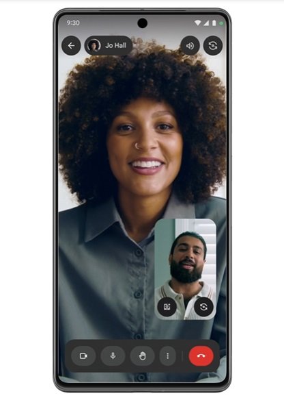 Google Meet's layout redesign on mobile makes accessing features easier.