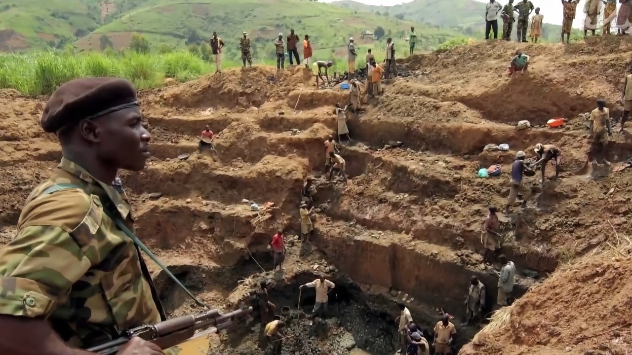 Apple gets materials used in the iPhone and other products from war-torn Congo.