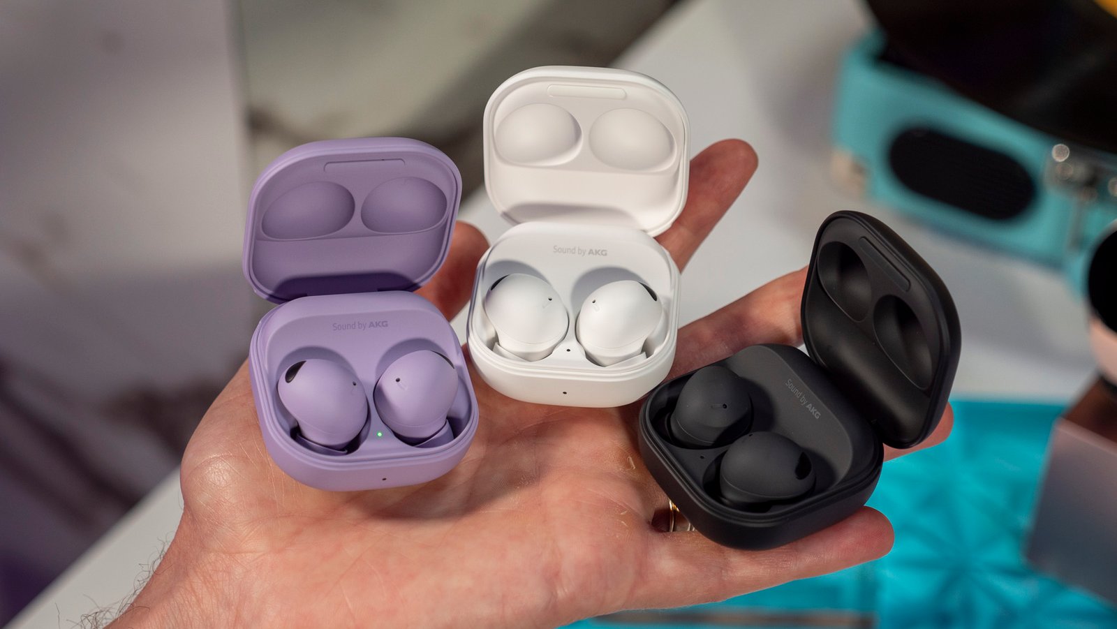 All three Samsung Galaxy Buds 2 Pro colors