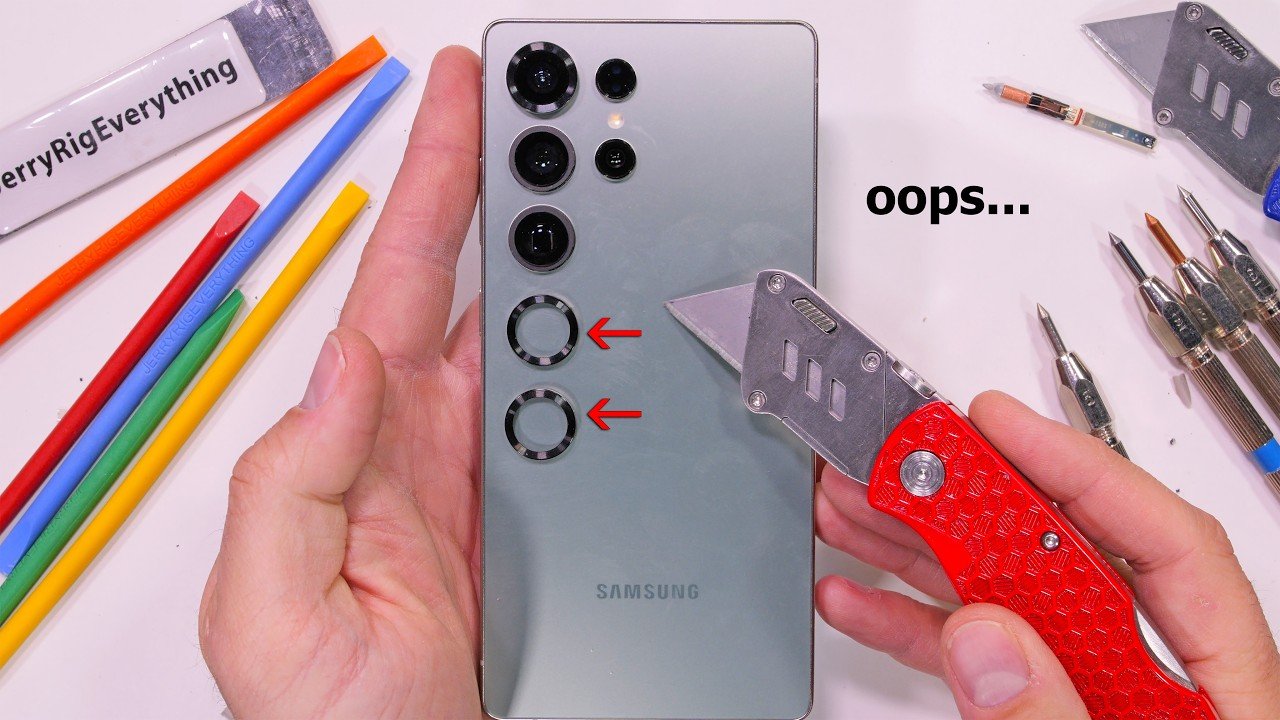 The Camera Rings are Fake! (Galaxy S25 Ultra Durability Test) - YouTube
