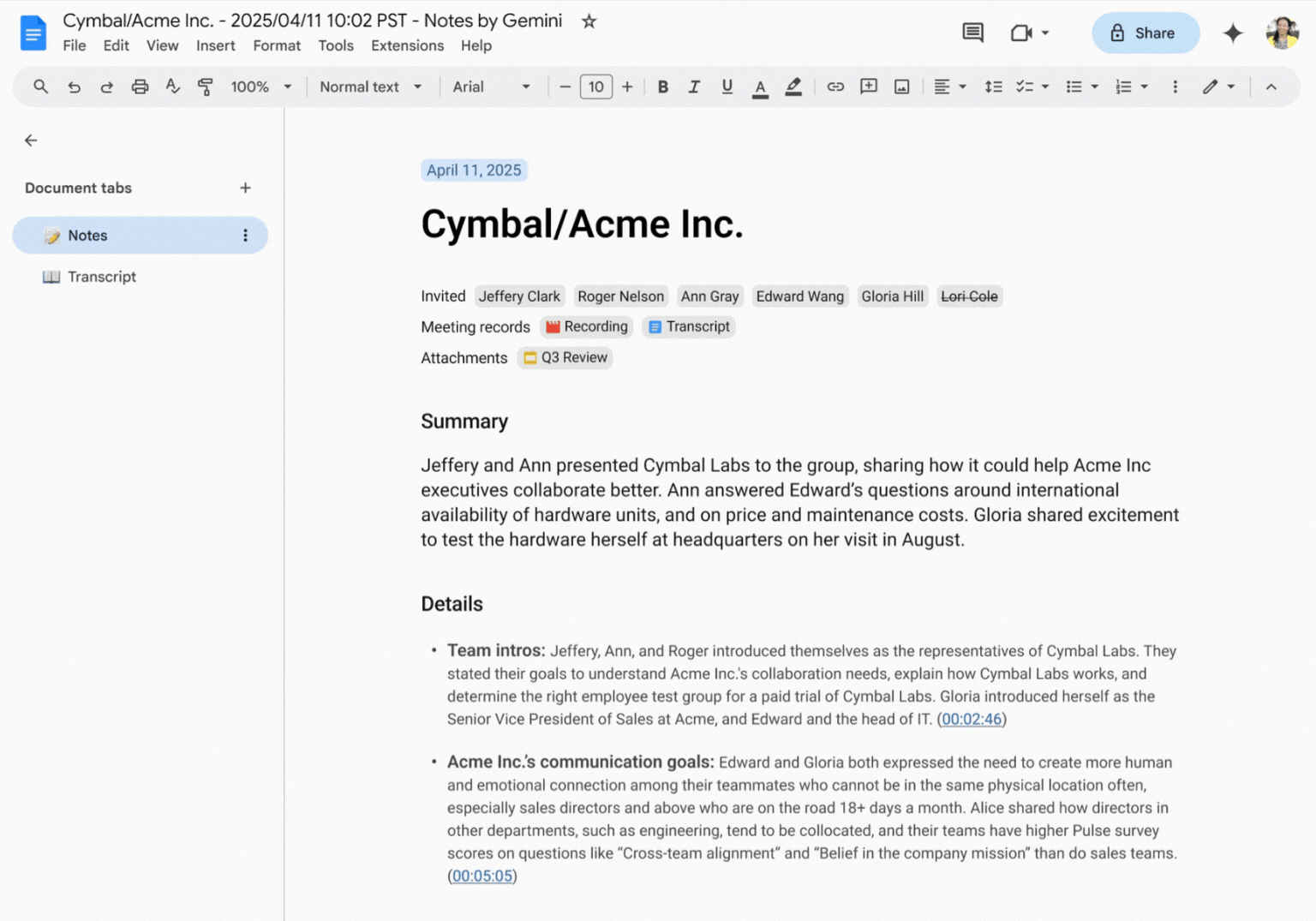 Next steps in Google Meet 