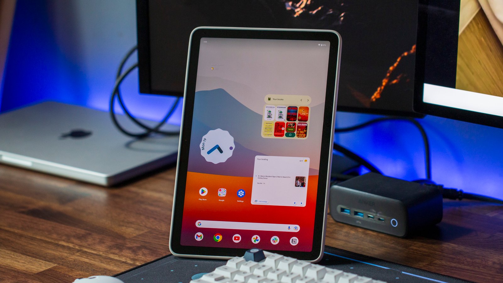 Google Pixel Tablet in vertical mode