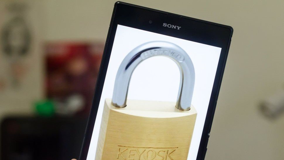 Lock on a Sony phone