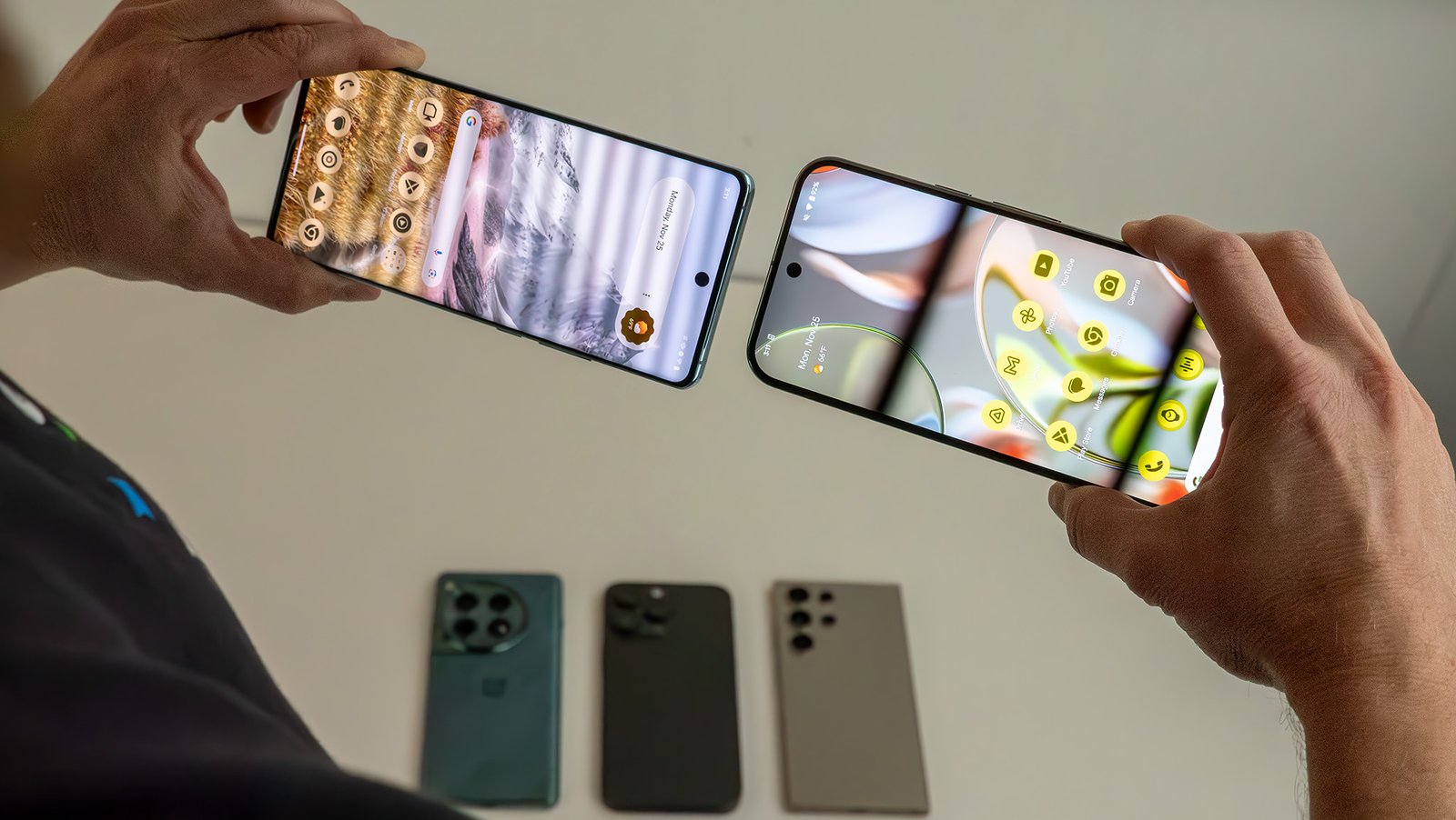 A comparison of the fast PWM dimming of the Vivo X100 Pro (left) against the slower PWM dimming of the Google Pixel 9 Pro XL (right).