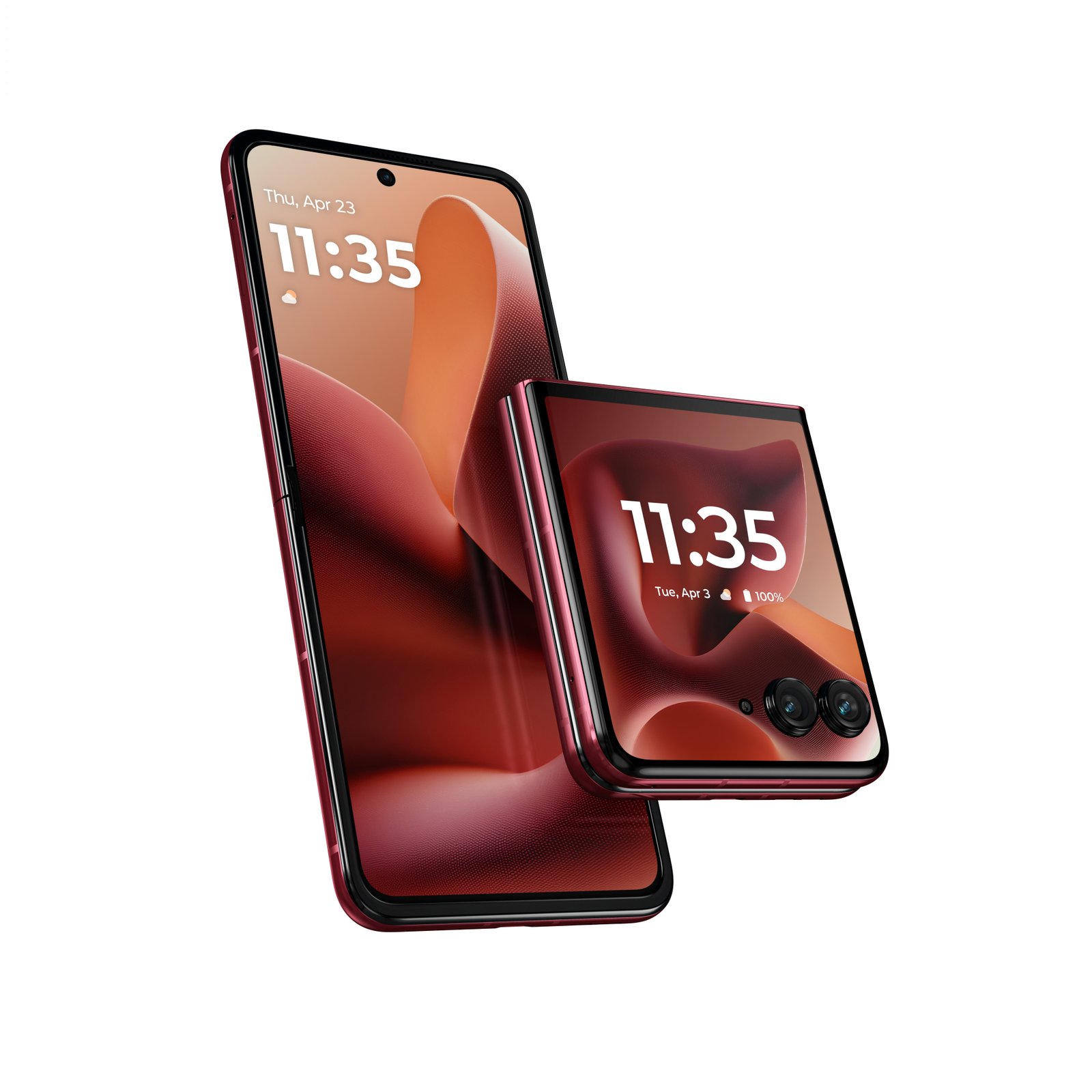 Razr Ultra 2025 render in Rio Red