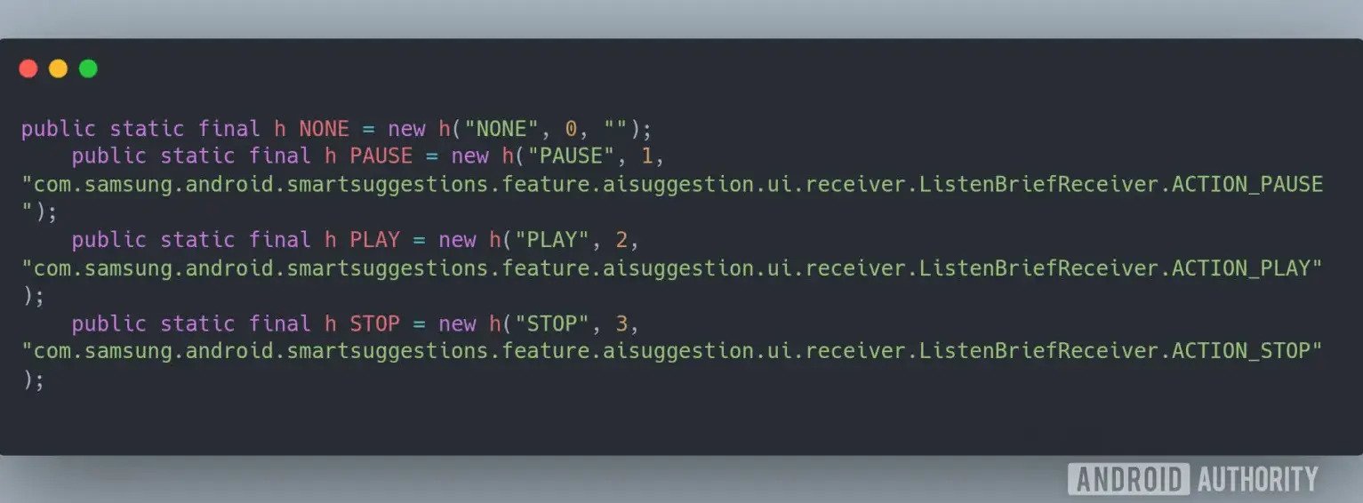 One UI 8 Listen Brief feature leak