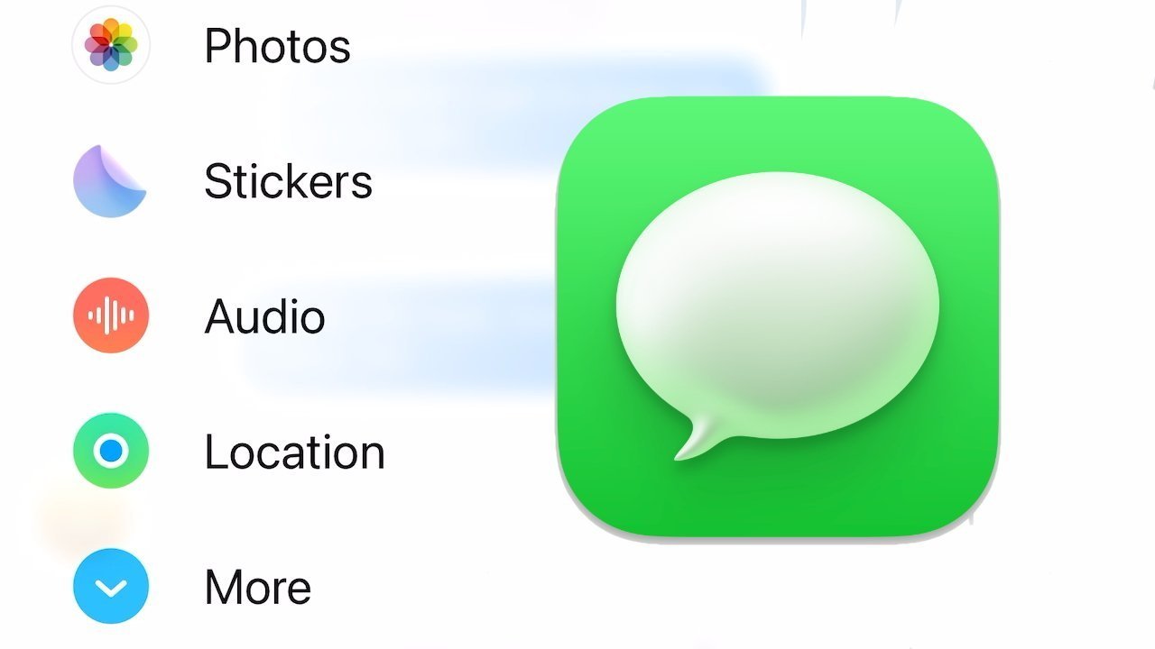 icons and text for various features in the Messages app.