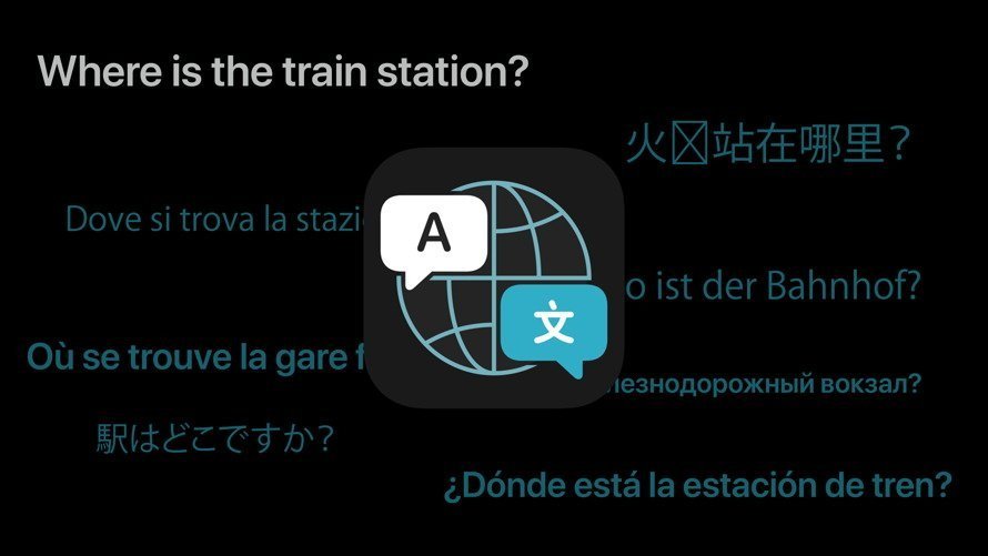 Various languages illustrating translation capabilities.
