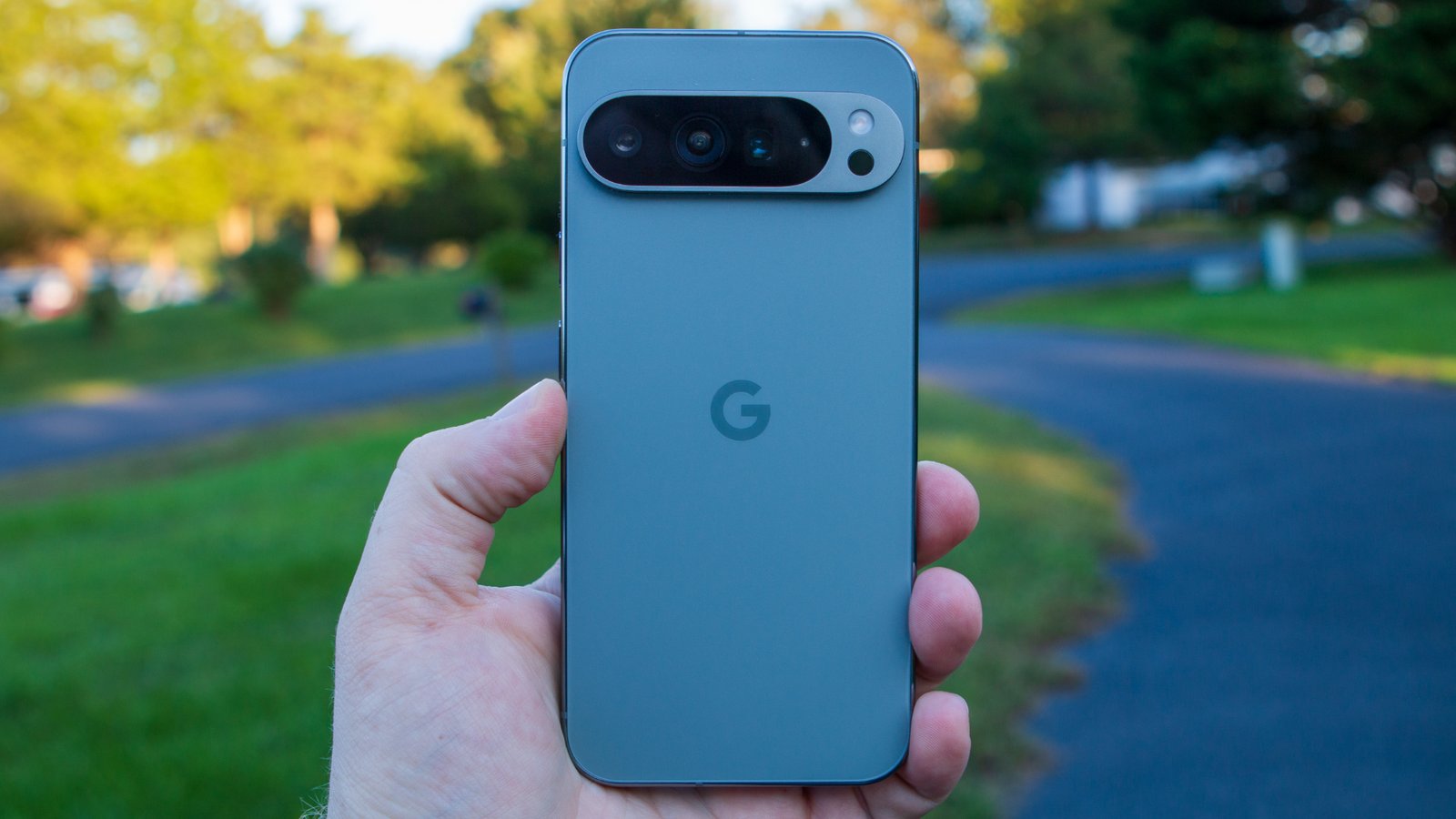 Google Pixel 9 Pro XL in hand