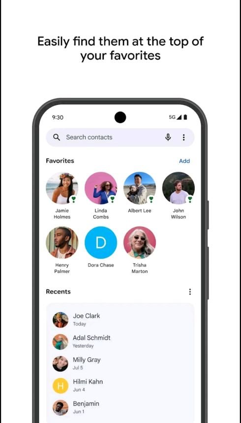 different sections of the new Pixel VIPs widget