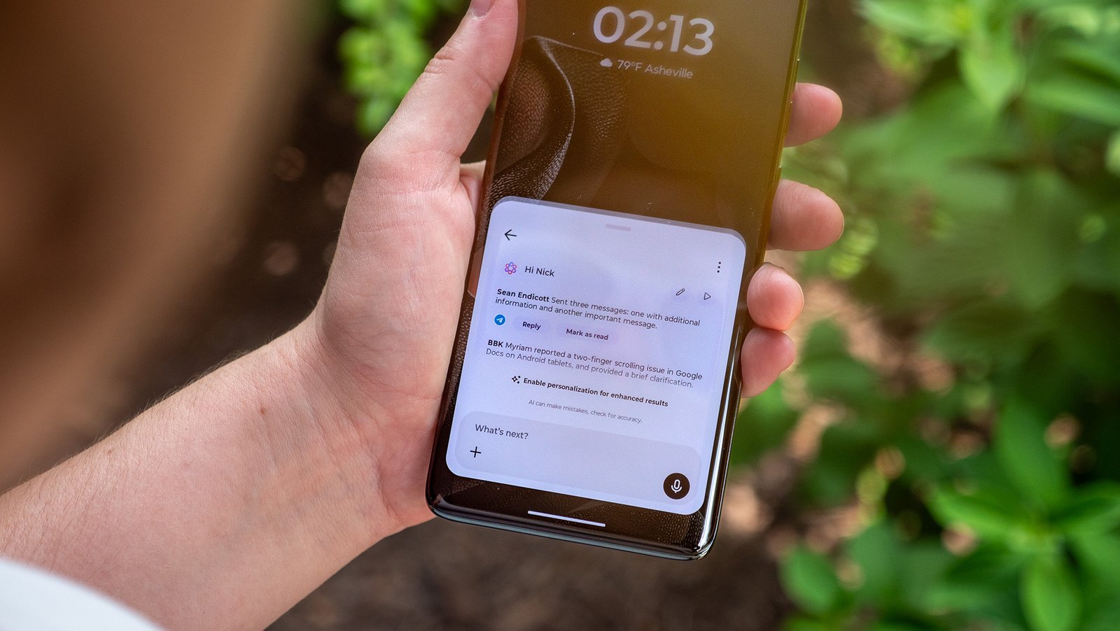 Moto AI running on a Motorola Edge 2025